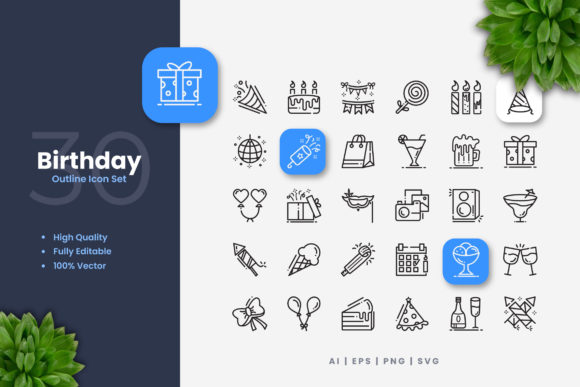 Birthday Icons: A Simple Graphic Design Asset That Elevates Content Publishing