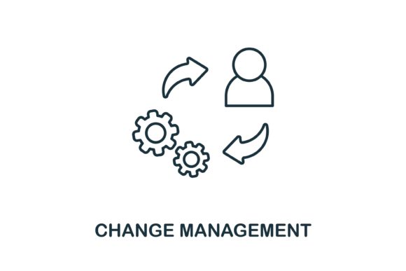 Change Management Icon for Small Business Branding and Design Projects