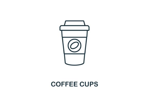 Coffee Cups Icon Review: A Versatile Embroidery Design for Crafters and Sellers