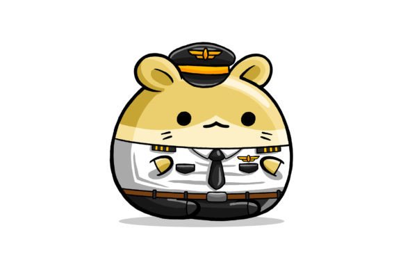 Cute Hamster Pilot Cartoon Vector: A Versatile Graphic for Creative Sellers