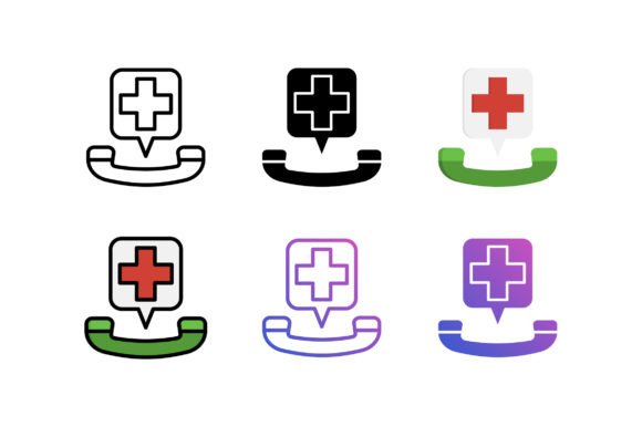 Emergency Call Icon: A Versatile Graphic for Modern Design Projects