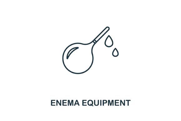 Enema Equipment Icon: A Practical Graphic Design Asset for Branding and Packaging