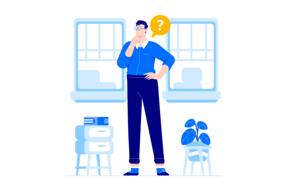 Man Thinking Vector Illustration: A Versatile Graphic Design Asset for Modern Branding