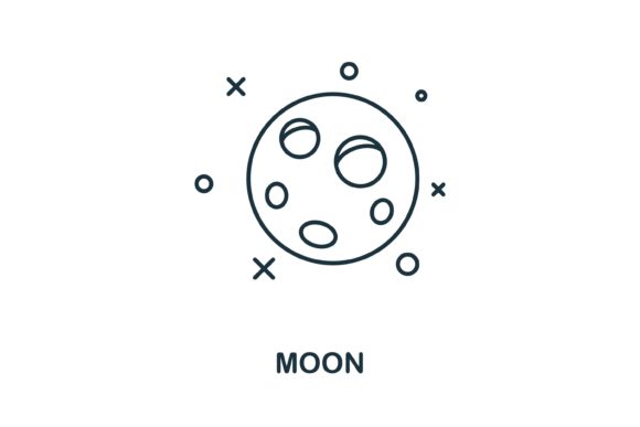 Moon Icon Graphics: A Versatile Design Asset for Handmade Creations