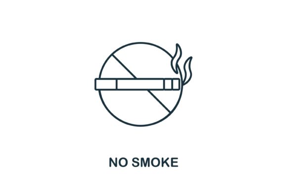 No Smoke Icon: A Versatile Graphic for Creative Designers