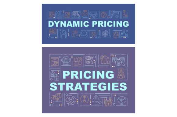 Price Optimization Word Concept Banners for Graphic Templates