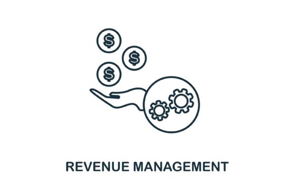 Revenue Management Icon for Handmade Graphics and Icons