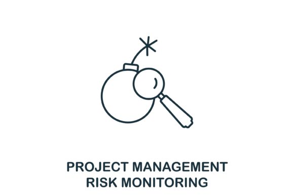 Risk Monitoring Icon: A Professional Graphic Design Asset for Modern Branding