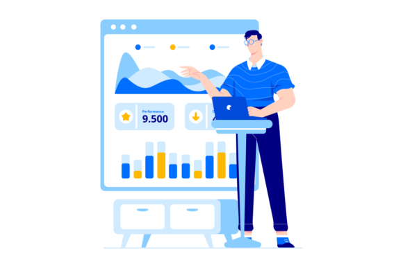 Site Stats Vector Illustration: A Versatile Graphic for Modern Branding