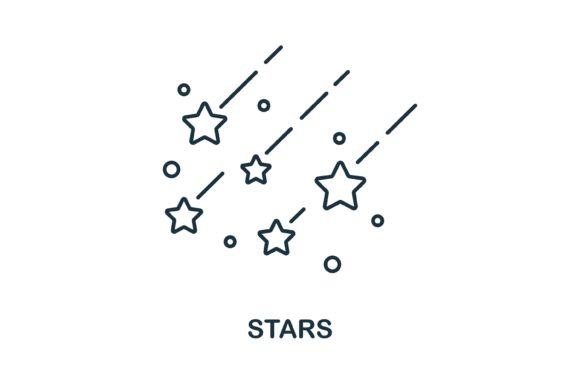 Stars Icon: A Versatile Graphic Design Asset for Handmade Creations