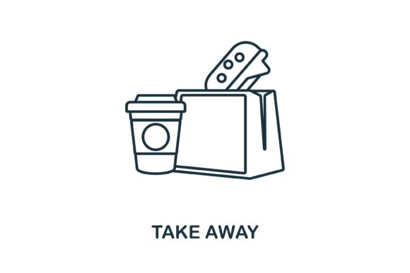 Take Away Icon – A Versatile Graphic Design Asset for Creative Sellers