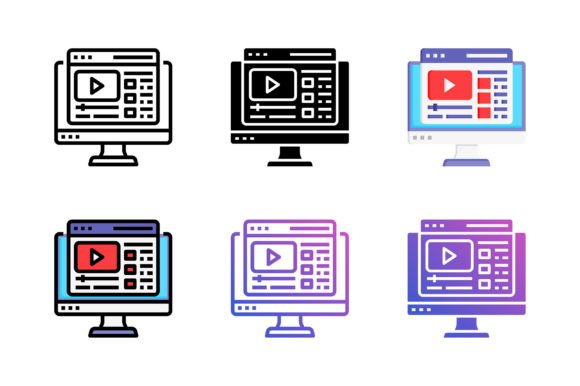 Video Player Icon: A Versatile Graphic Design Asset for Local Business Branding