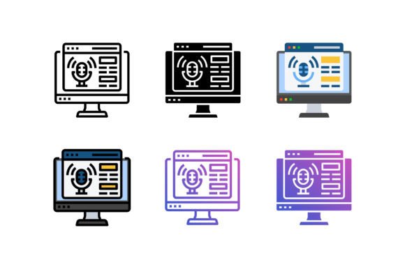 Website Podcast Icon: A Versatile Graphic Design Asset for Modern Projects