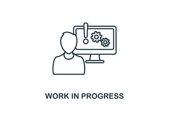 Work in Progress Icon: A Versatile Graphic Design Asset for Content Creators