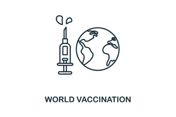 World Vaccination Icon: A Versatile Graphic for Local Business Branding
